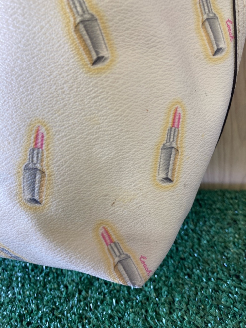 Coach City Tote Bag With Lipstick Print (OKPM-04-056) - Picture 6 of 15